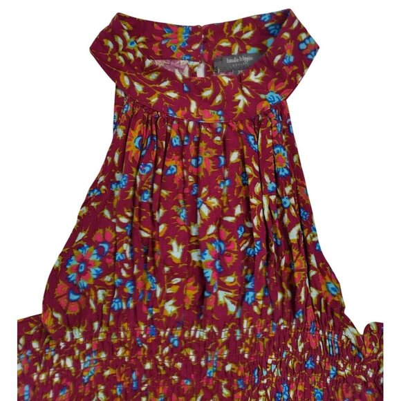 Haute Hippie Sleeveless Floral Smocked Top XL, Rayon Multicolor Boho Style NWT - Picture 6 of 8